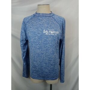 Banana‎ Boat Sun Shirt Rash Guard 2XL Saltwater Myrtle Beach Long Sleeve Blue